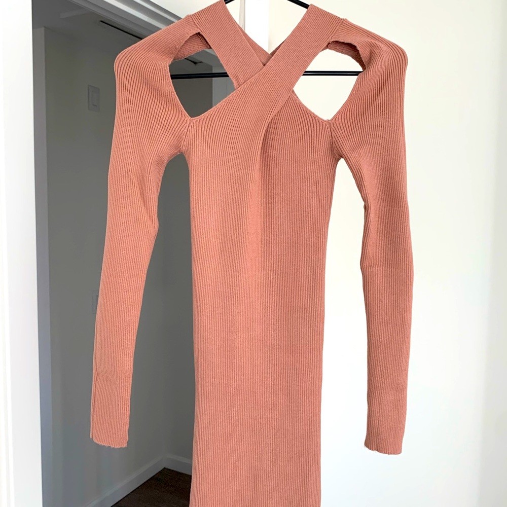 ASOS cut out sweater mini dress